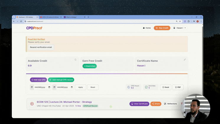 CPDProof Demo 1